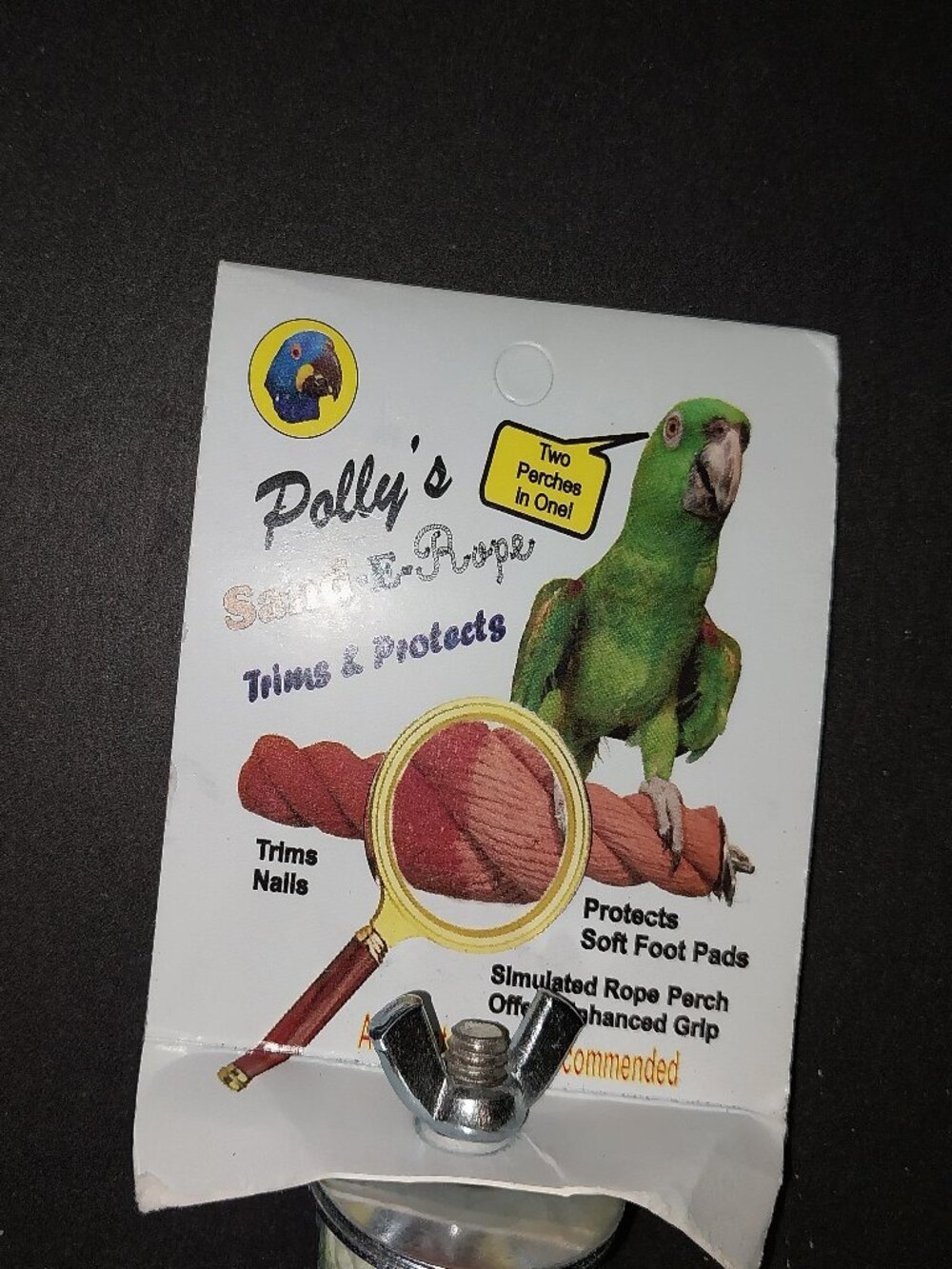 Polly’s Sand-E-Rope Medium Bird Perch